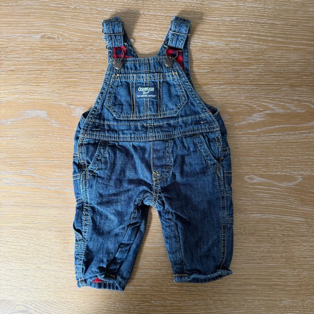 OshKosh B'gosh Classic Blue Overalls - Picture 1 of 4